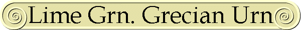 Lime Green Grecian Urn